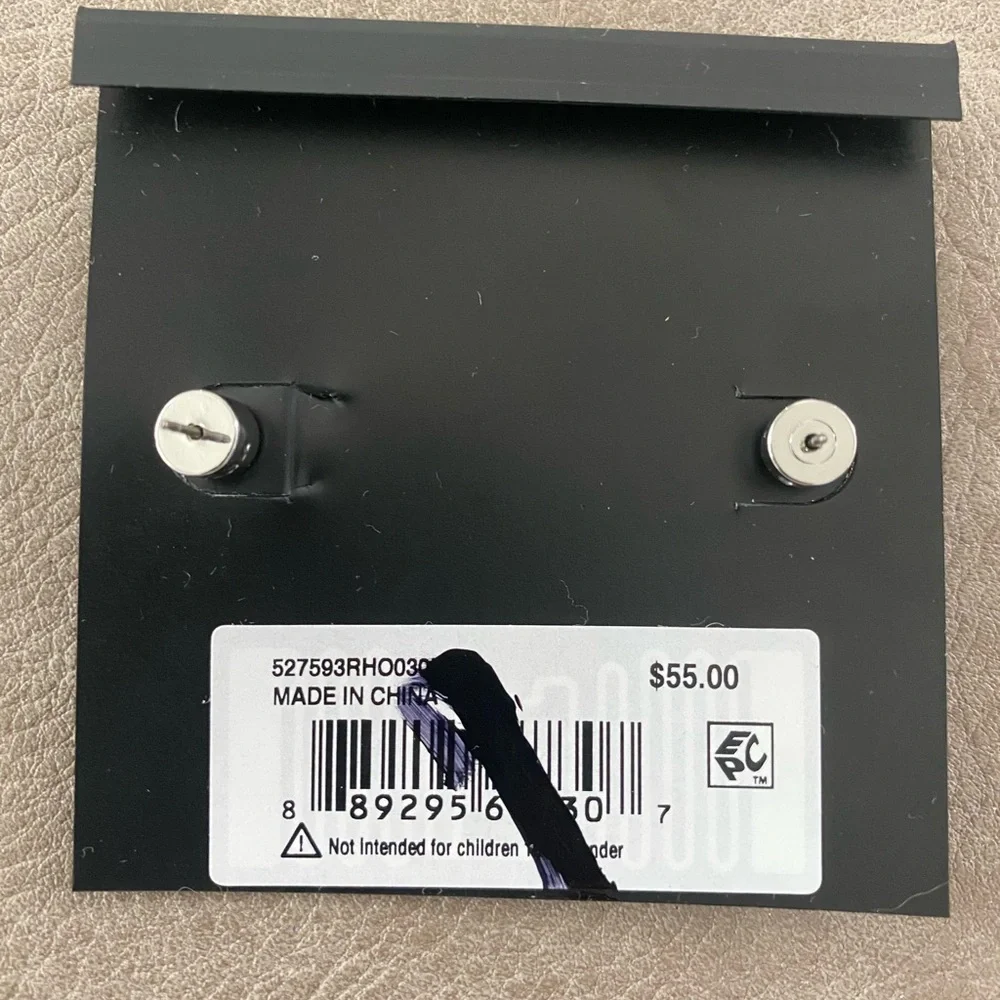 COACH Rhodium Signature Heritage Heart Stud Earrings NWT - Picture 2 of 3